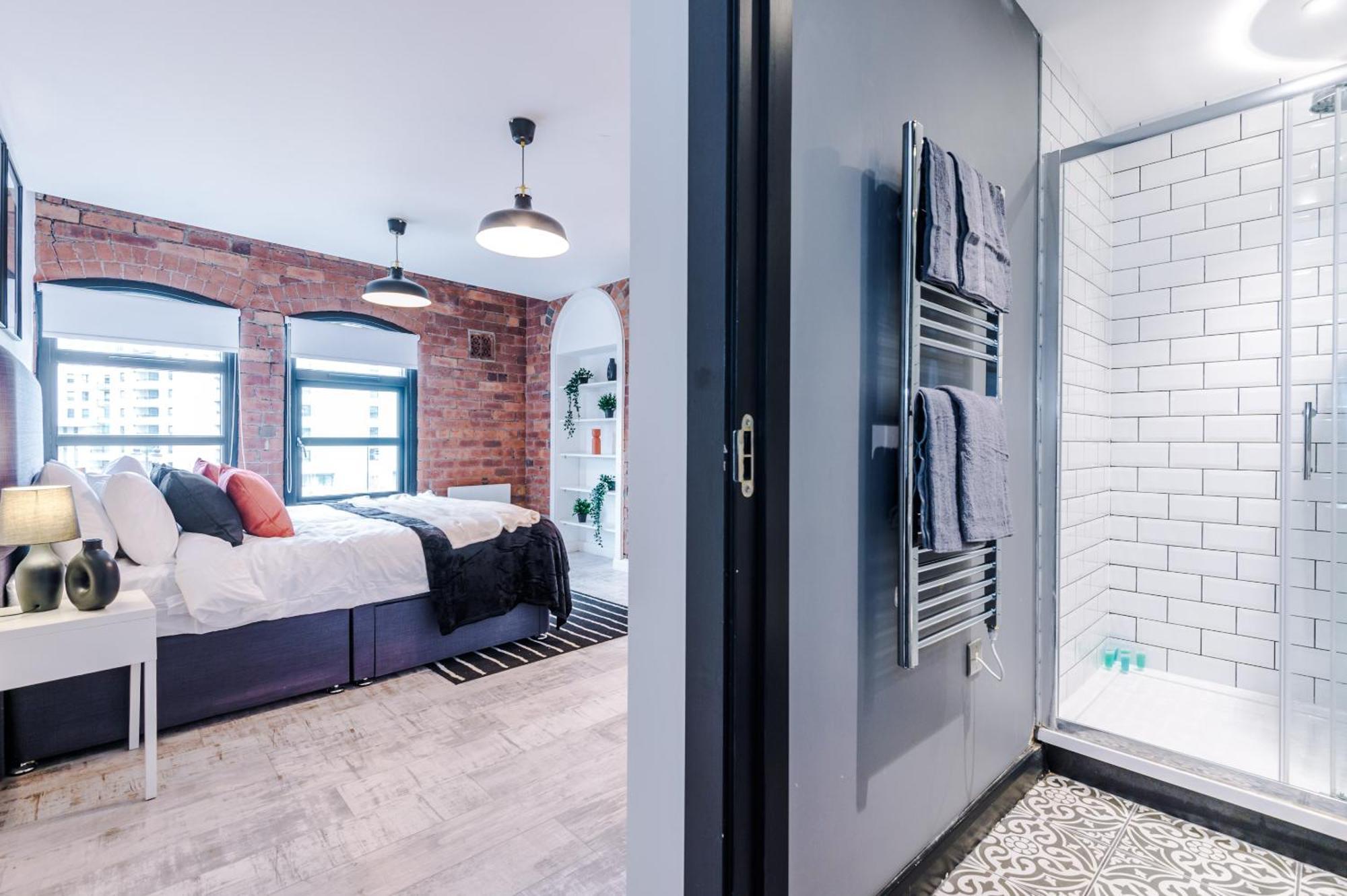 2 King Size Beds In Manhattan Styled Oversize Apartment Leeds  Exteriör bild