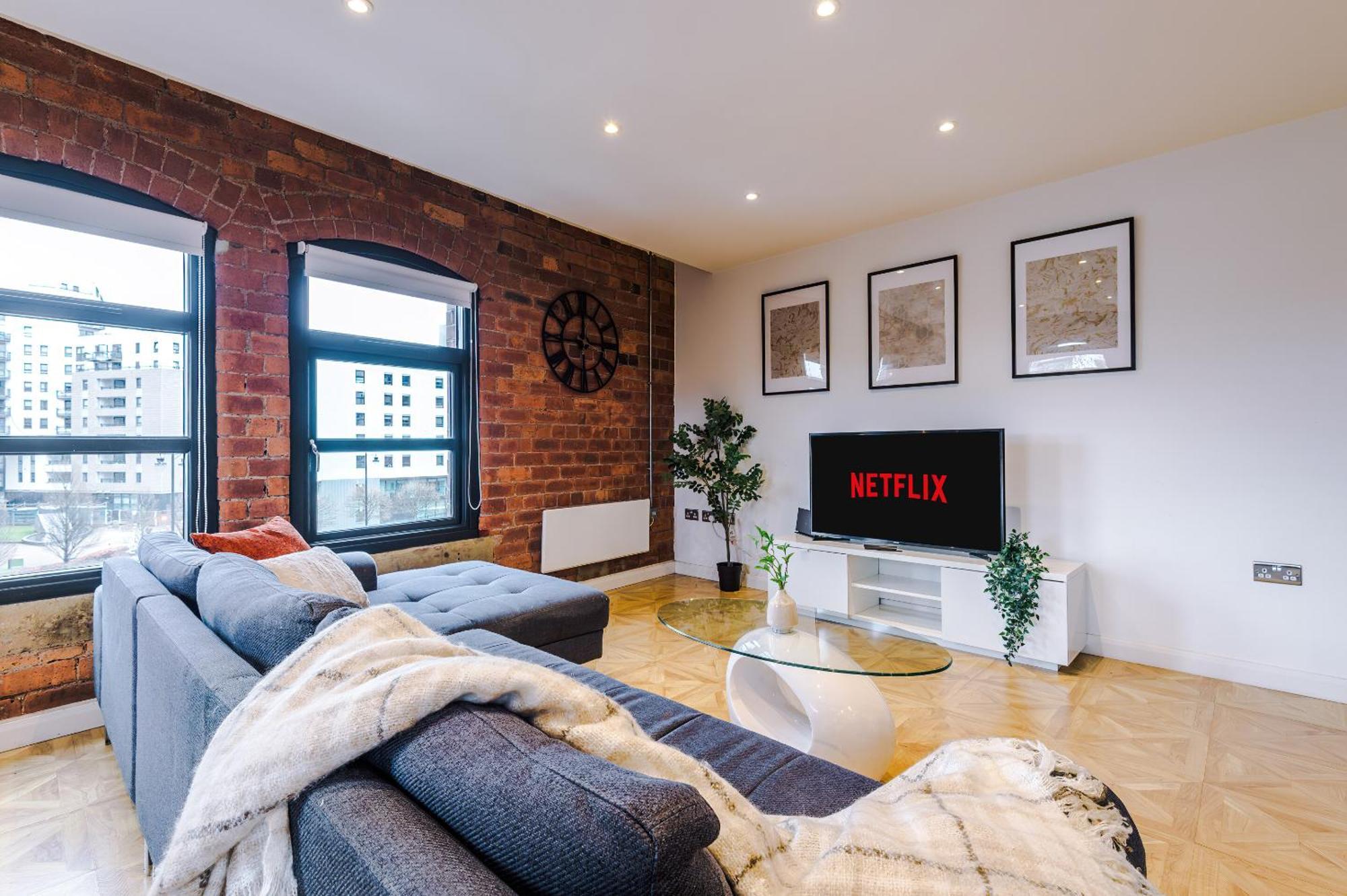 2 King Size Beds In Manhattan Styled Oversize Apartment Leeds  Exteriör bild